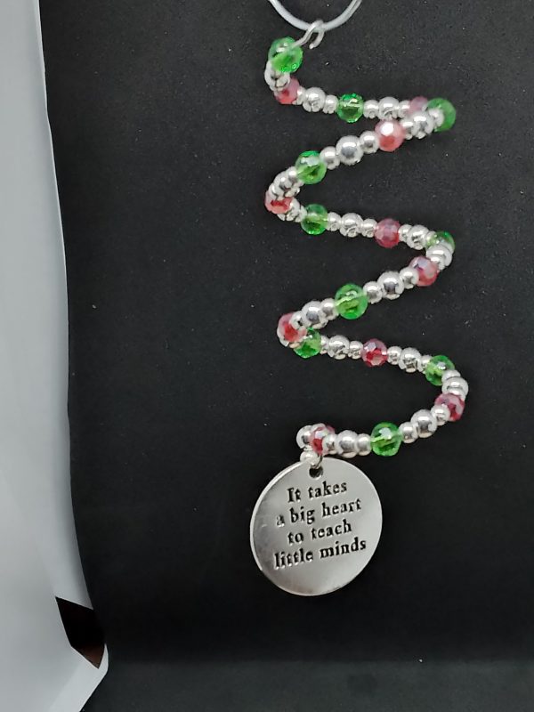 Red & Green Teachers Hanging Ornament