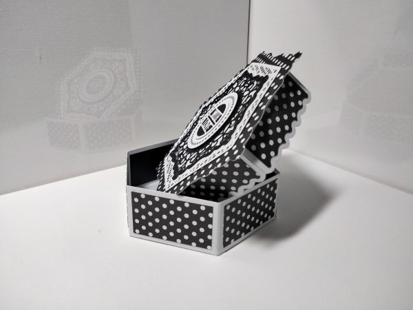 Hexagon Gift Box (black & white) - Image 2
