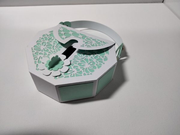 Handbag Gift Bag (white & green) - Image 5