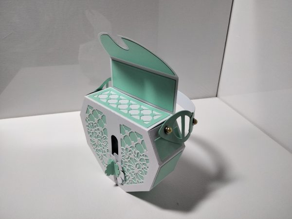 Handbag Gift Bag (white & green) - Image 7