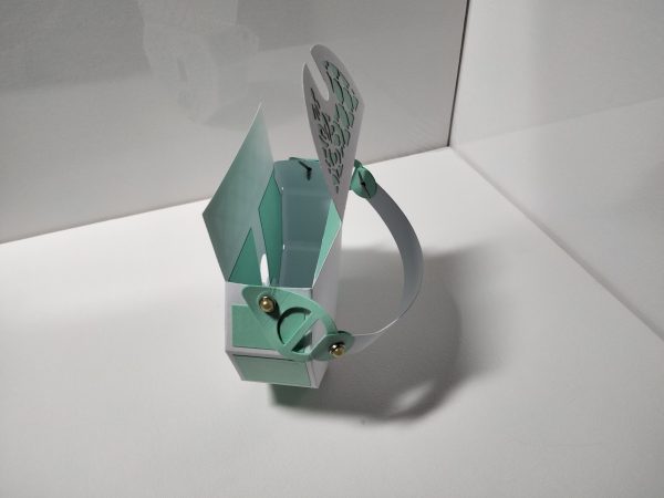 Handbag Gift Bag (white & green) - Image 6