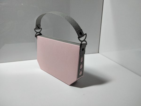 Handbag Gift Bag ( grey & pink ) - Image 5