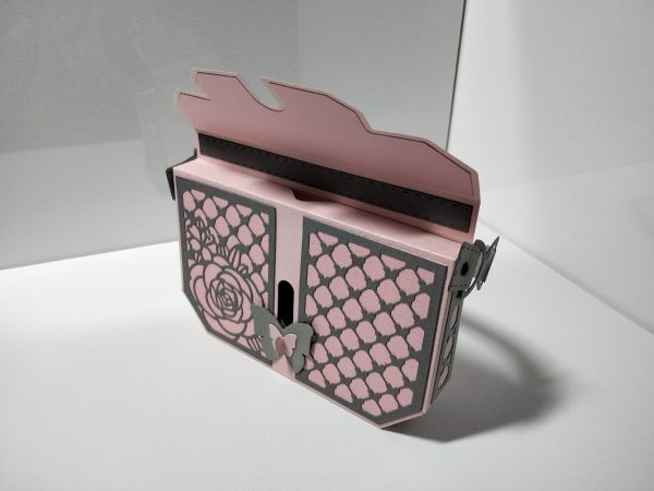 Handbag Gift Bag ( grey & pink ) - Image 6