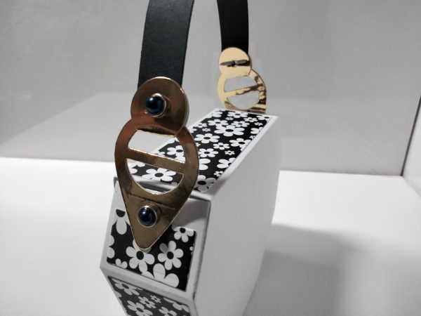 Handbag Gift Bag (black & white floral) - Image 6