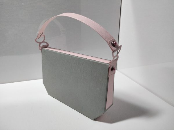 Handbag Gift Bag ( pink & grey ) - Image 7