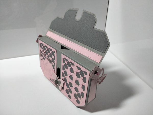 Handbag Gift Bag ( pink & grey ) - Image 6