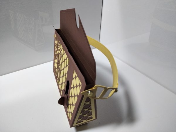 Handbag Gift Bag (brown & yellow) - Image 7