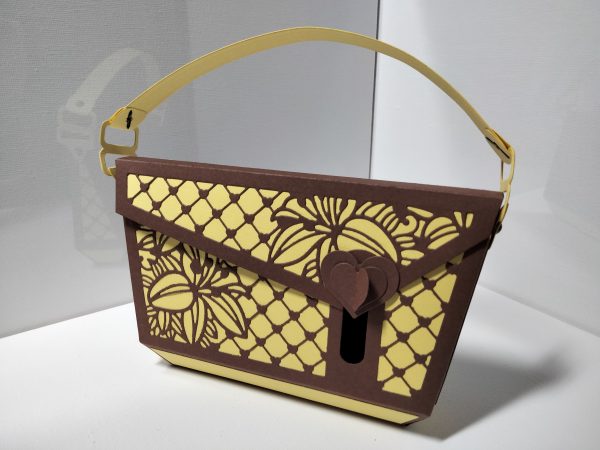 Handbag Gift Bag (yellow & brown)