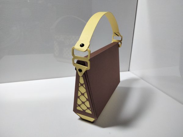 Handbag Gift Bag (yellow & brown) - Image 2