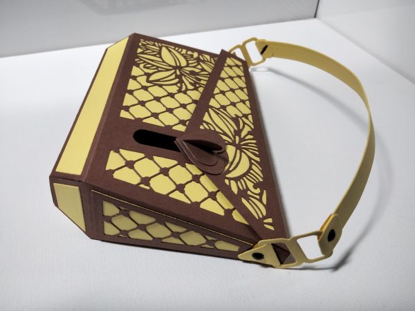 Handbag Gift Bag (yellow & brown) - Image 3