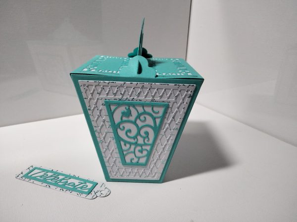 Gift Box (turquoise & white) - Image 2