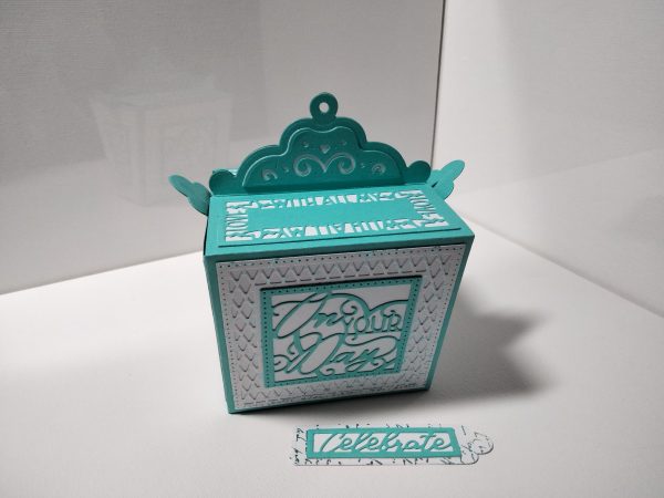 Gift Box (turquoise & white) - Image 4