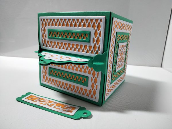 Gift Box (green & orange) - Image 3