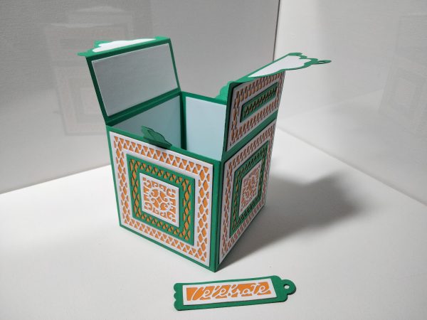 Gift Box (green & orange) - Image 5