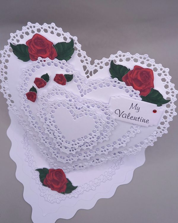 A very pretty handmade Valentines card - Image 2