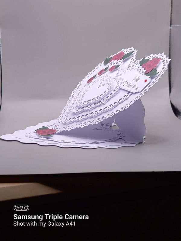A very pretty handmade Valentines card - Image 4