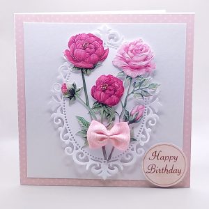 Pretty floral birthday card