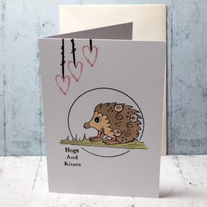 Hedgehog - Hogs and Kisses Card