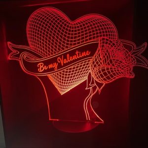 Valentine Acrylic LED light