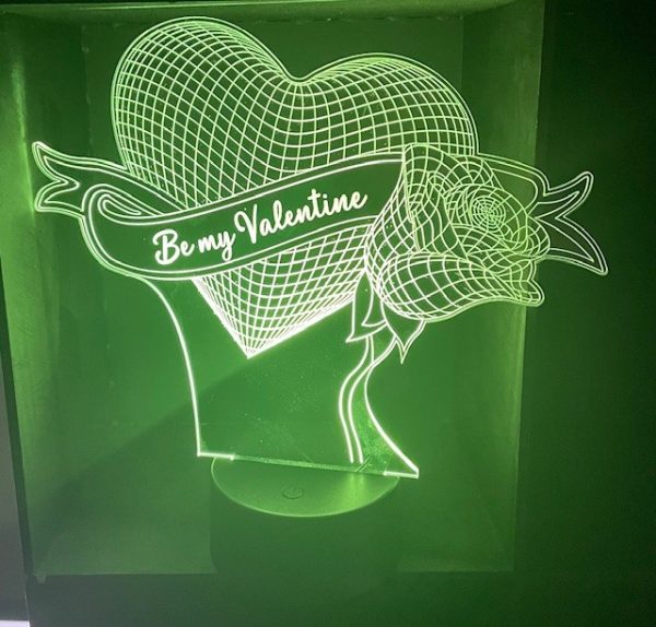 Valentine Acrylic LED light - Image 5
