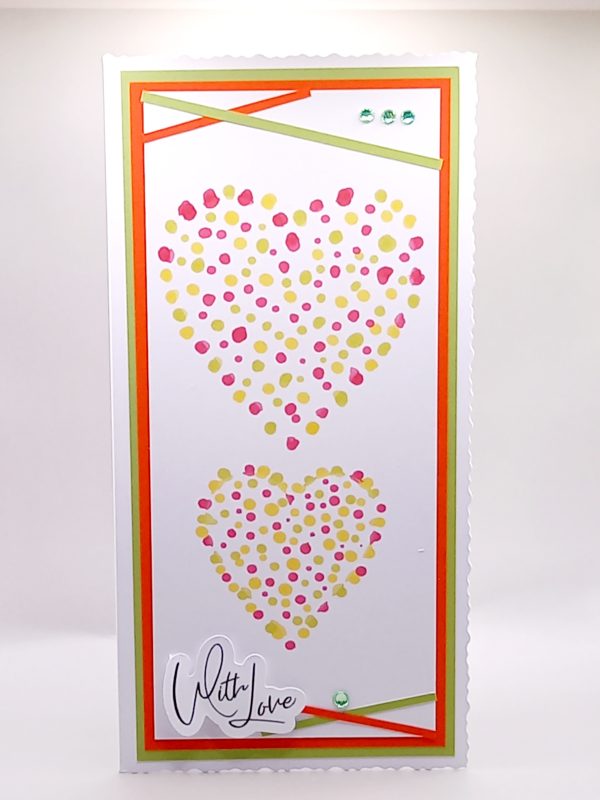 DL hand decorated card