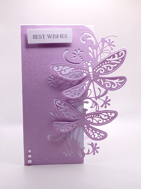 Beautiful over the edge die cut butterfly card - Image 2