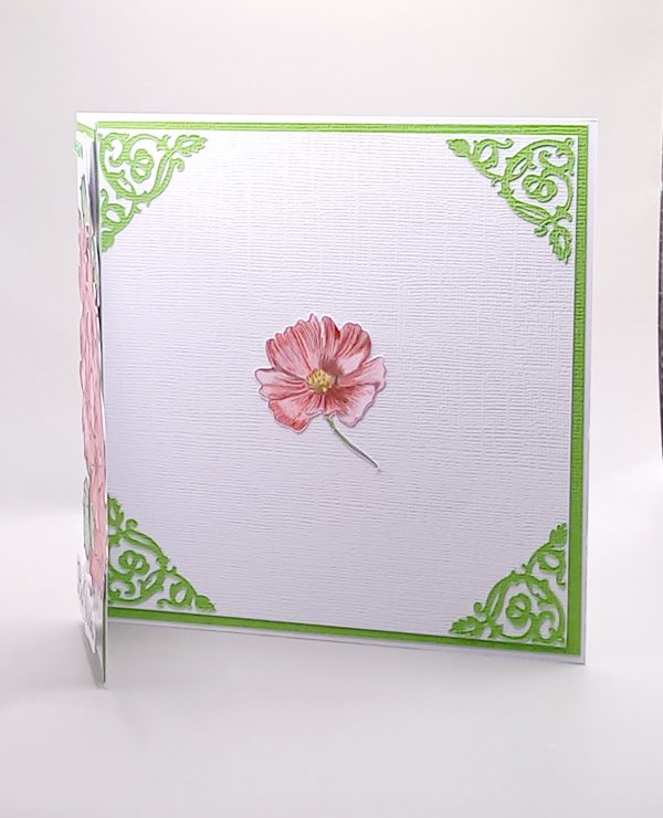 Hand coloured Best Wishes card - Image 3