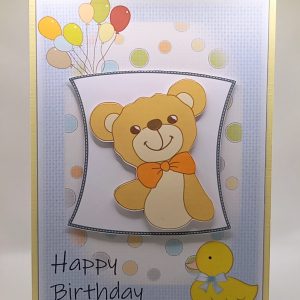 Child's teddy birthday card