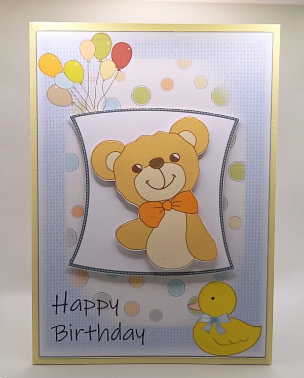 Child's teddy birthday card