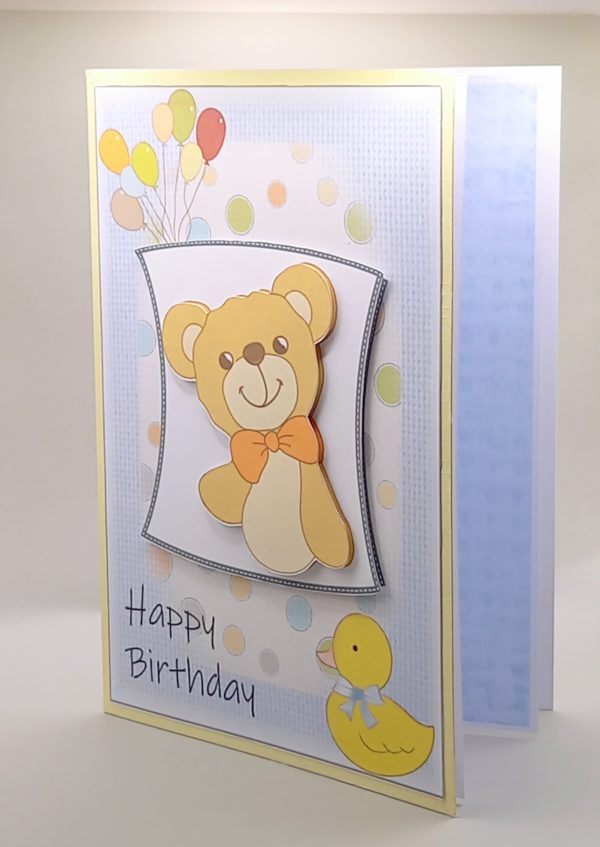Child's teddy birthday card - Image 2