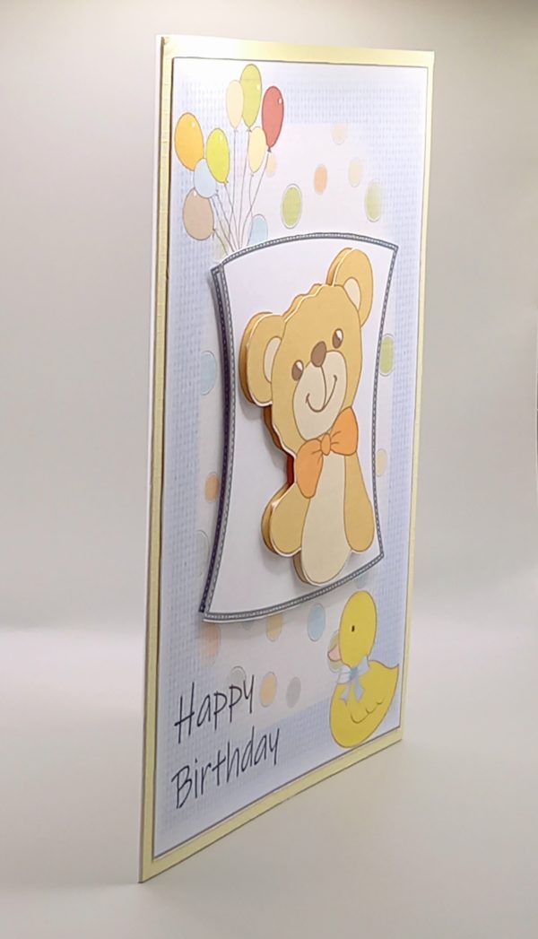 Child's teddy birthday card - Image 3