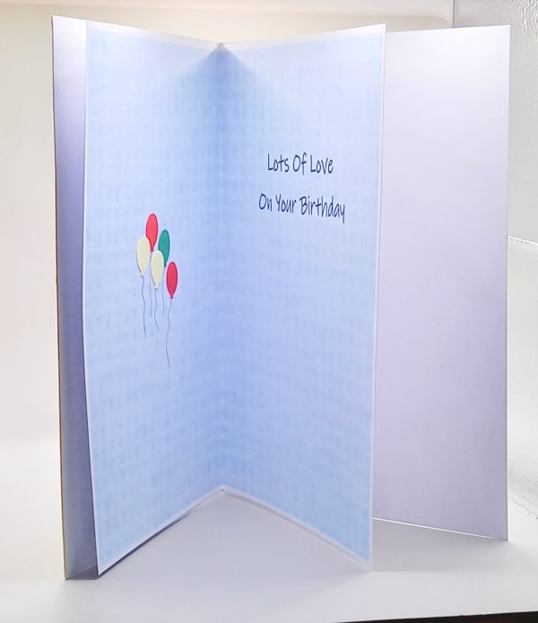 Child's teddy birthday card - Image 4