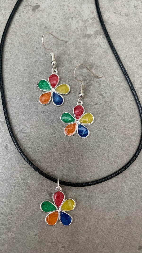 Eva Earrings and Pendant - Resin