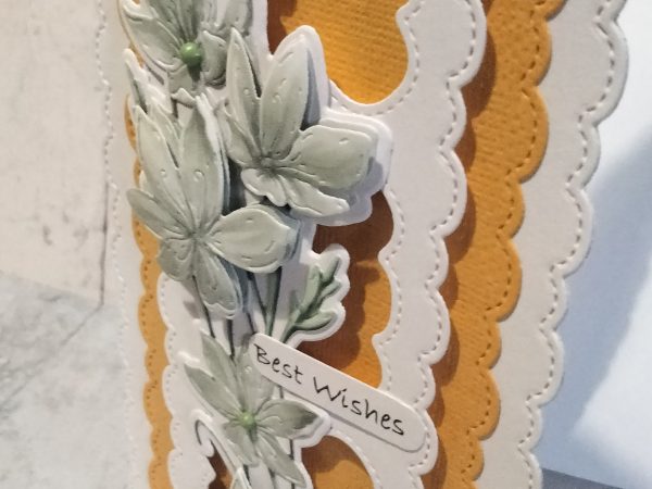 Best Wishes Card (d.l floral) - Image 4