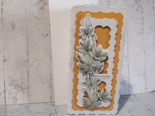 Best Wishes Card (d.l floral) - Image 2
