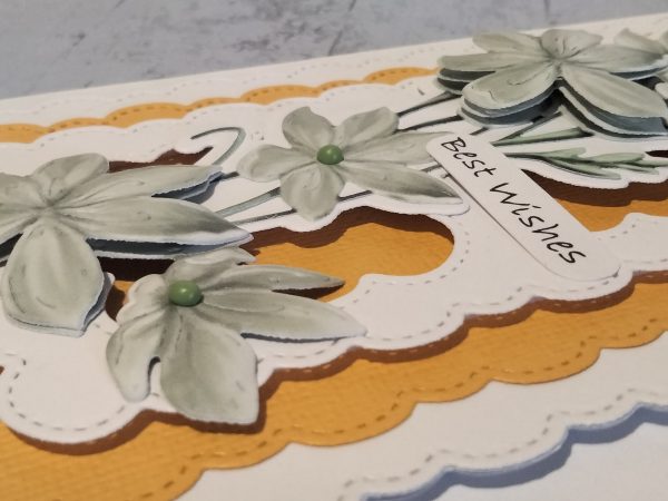 Best Wishes Card (d.l floral) - Image 5