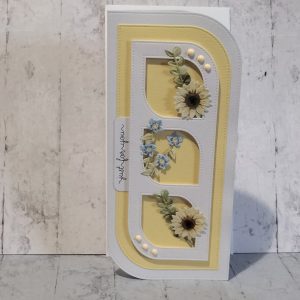 Just for You Card (d.l yellow & white)