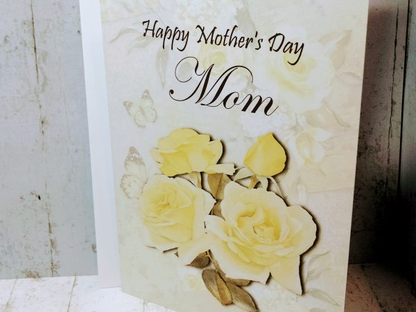 Mother's Day Card (yellow rose) - Image 4