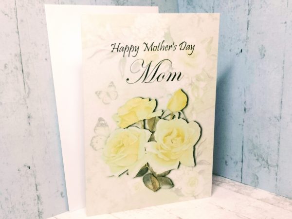 Mother's Day Card (yellow rose)
