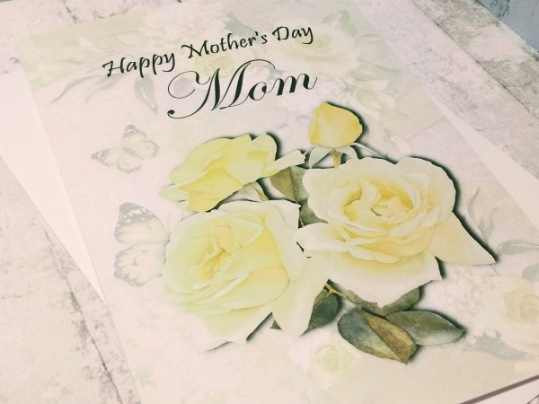 Mother's Day Card (yellow rose) - Image 3