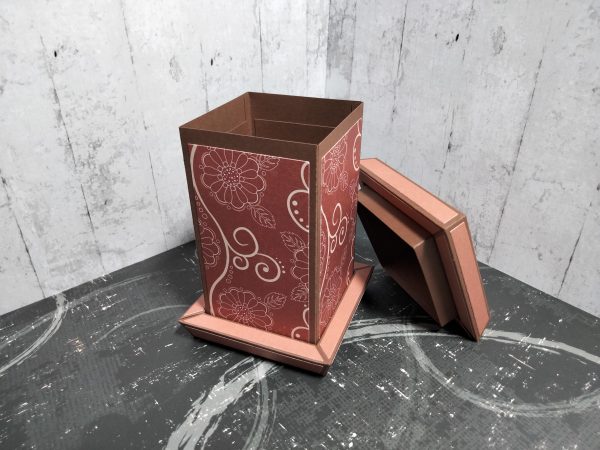 Rectangular Gift Box ( brown patterned ) - Image 4