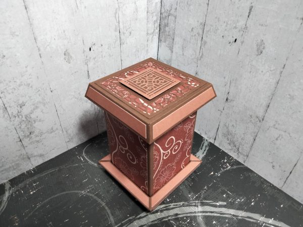 Rectangular Gift Box ( brown patterned ) - Image 2