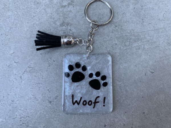 Woof! Dog Key Charm - Resin