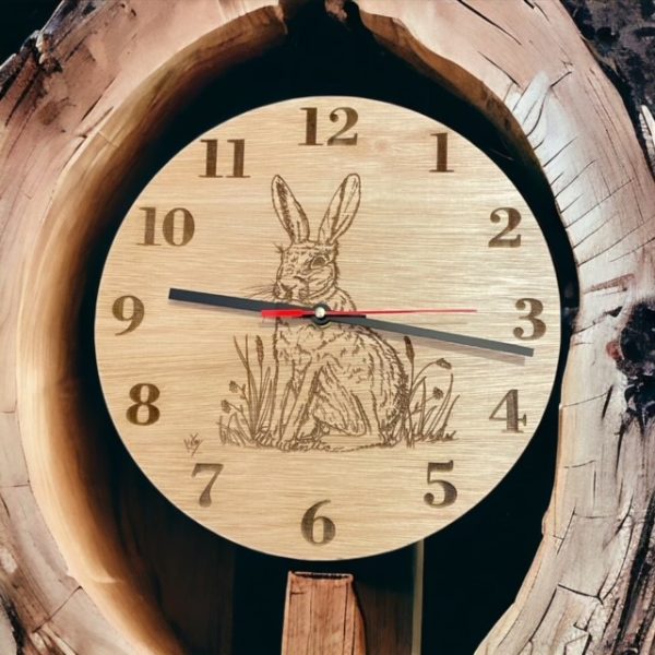 "Hare" Clock
