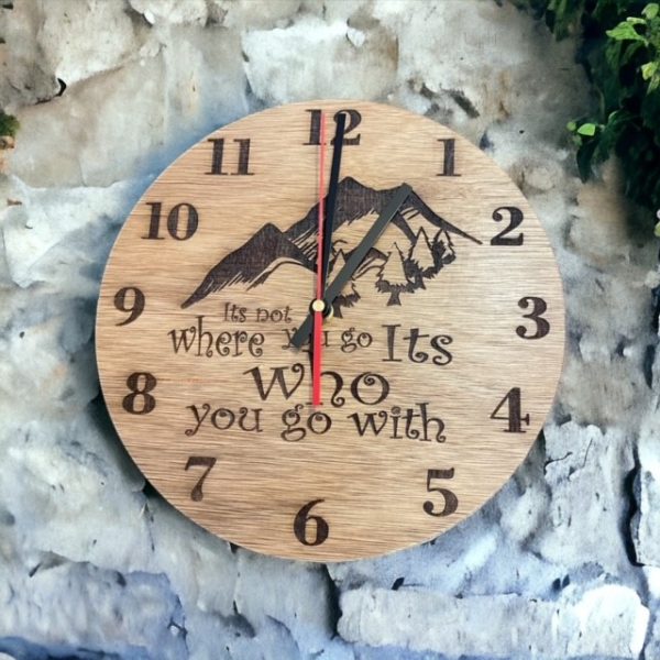 "It's not where you go" Clock - Image 2