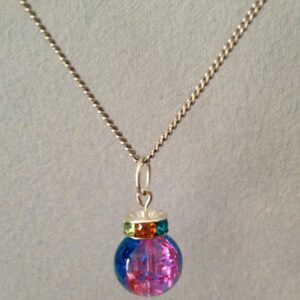 Crystal bead pendant