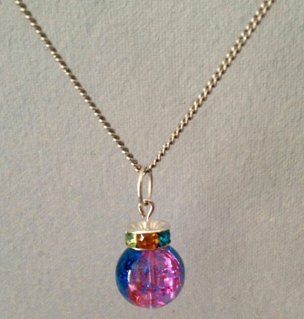 Crystal bead pendant