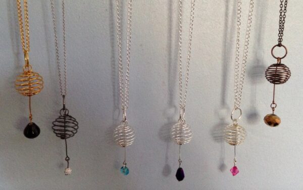 Cage dangle pendants
