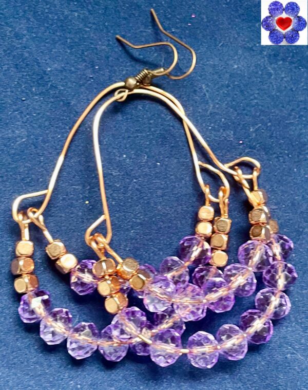 Two-tier earrings - Image 6