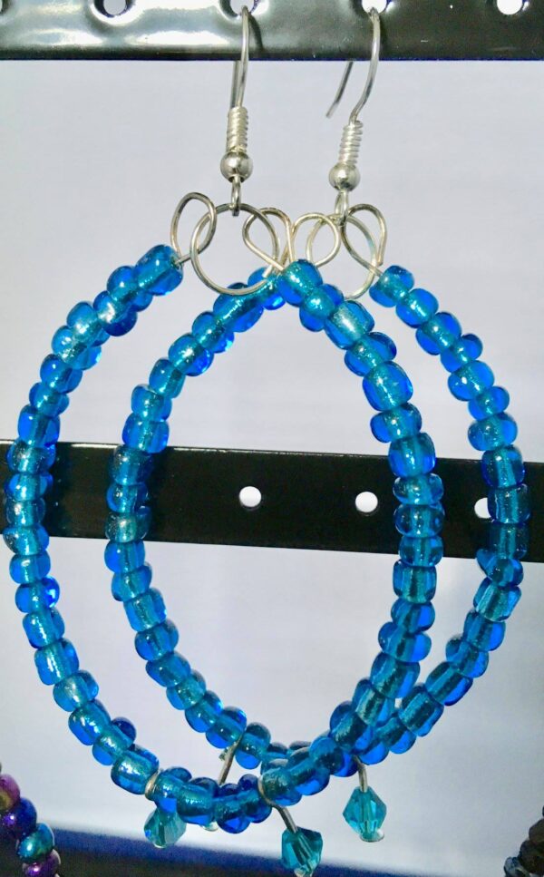 Seed-bead hoops - Image 3